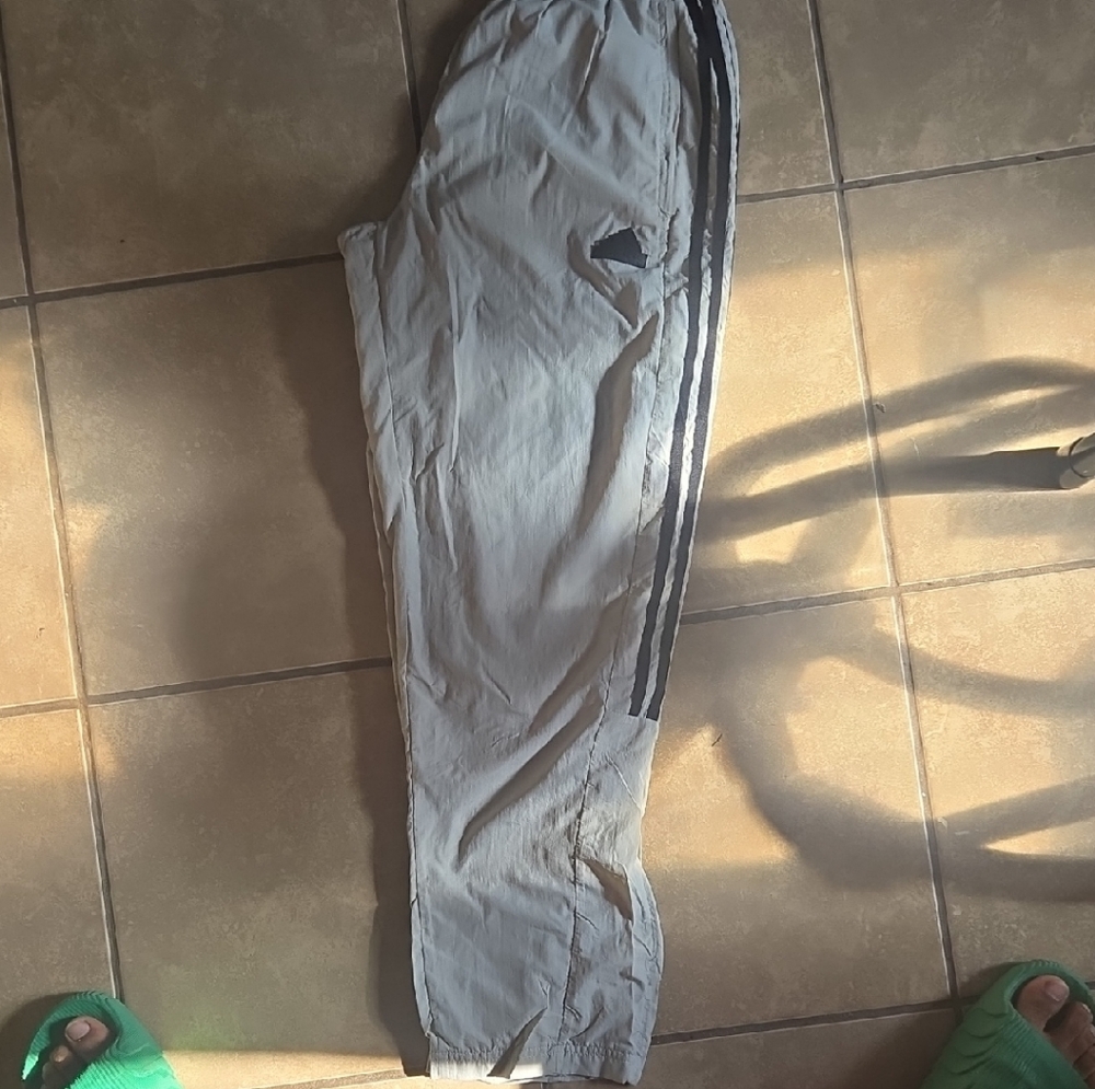Adidas Gray Sweatpants with Elastic Cuffs